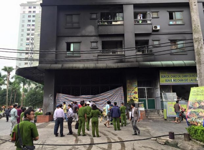 cháy chung cư xa la