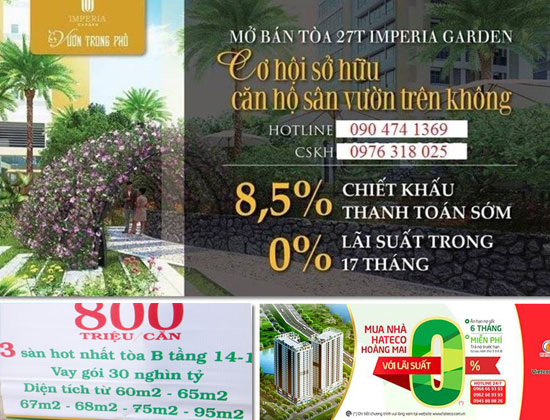 chiêu hút khách của các doanh nghiệp BĐS