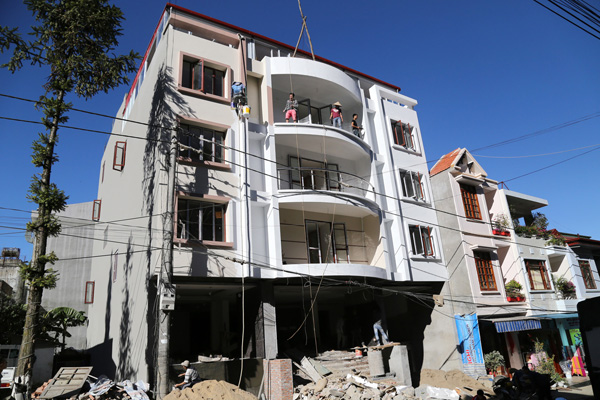 Đa phần các công trình khởi công mới đều là nhà nghỉ hoặc khách sạn nhà nghỉ, khách sạn