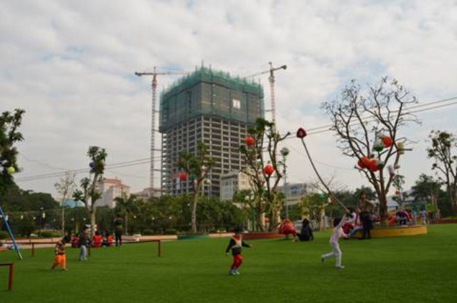 vườn hoa, sân chơi